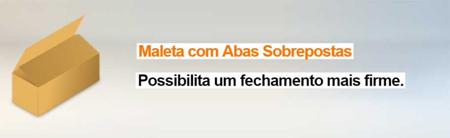 Maleta com Abas Sobrepostas